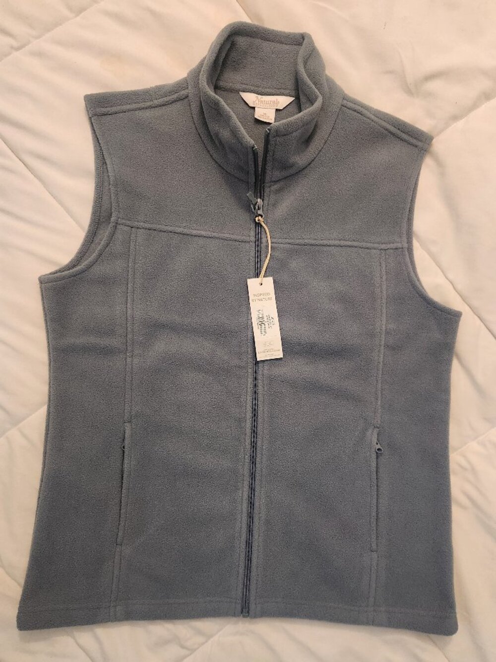 Womens fleece zip up vest